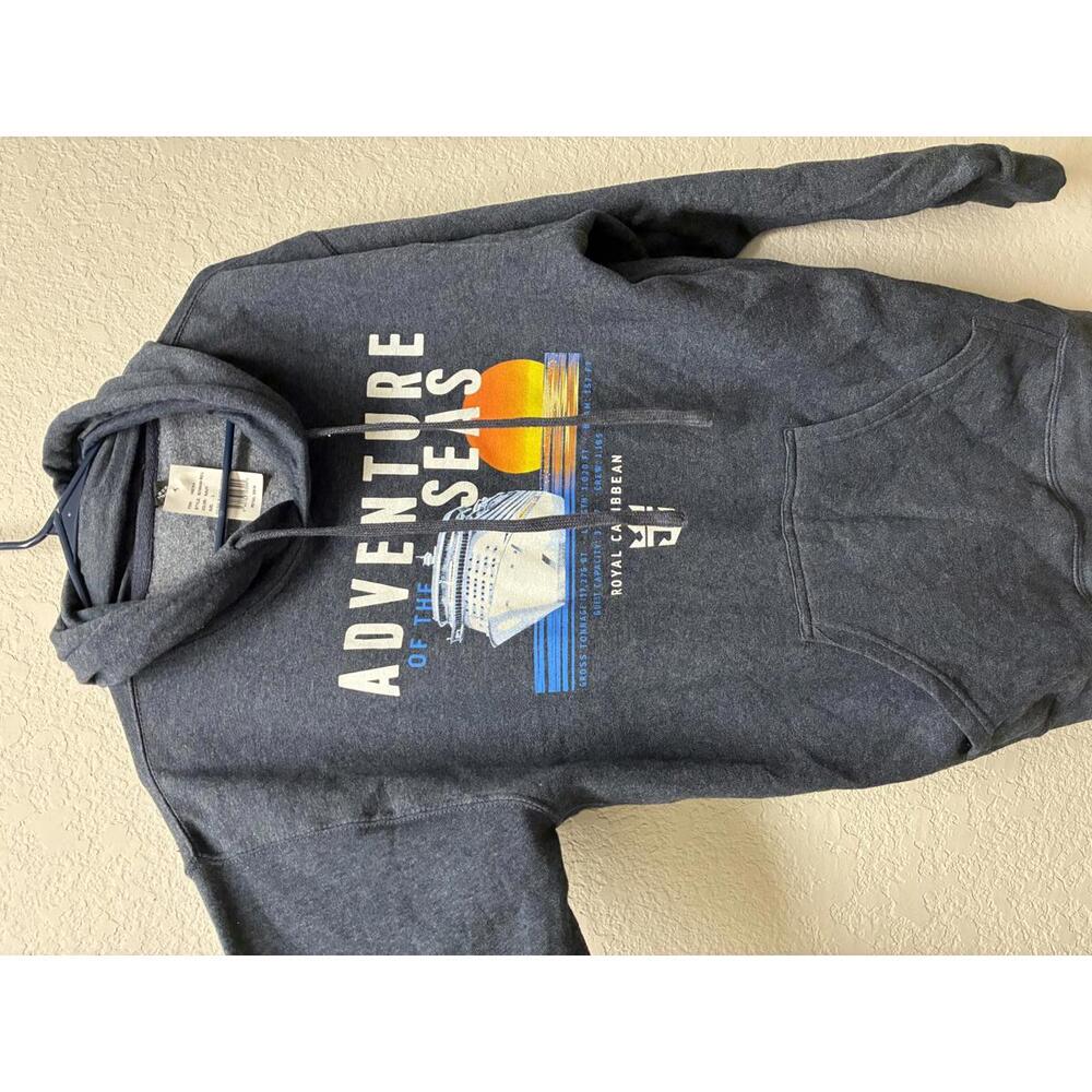 Royal Caribbean Adventure of the Seas Navy Hoodie Sweatshirt Large